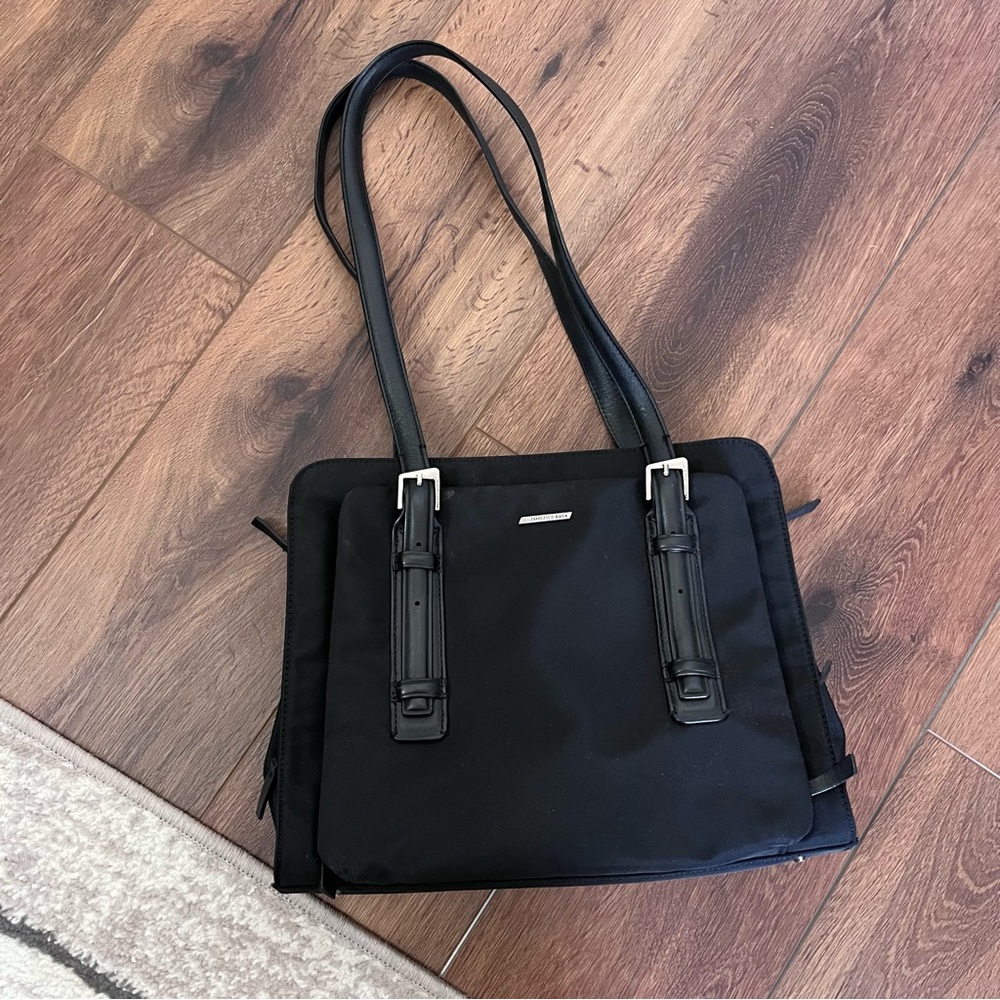 Francesco Biasia black nylon lap top work bag - Picture 3 of 14
